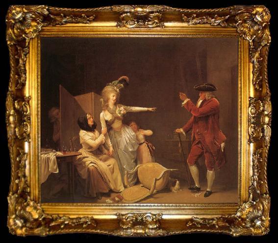 framed  Louis-Leopold Boilly Le Vieillard jaloux, ta009-2